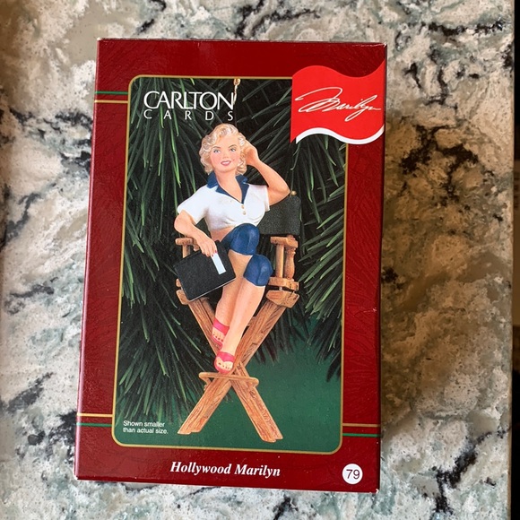 1999 Carlton Cards Heirloom Collection Hollywood Marilyn Monroe Ornament - Picture 1 of 8